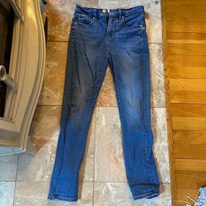 Loft high waist skinny jeans In 24 00petite. Light blue